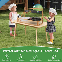 Load image into Gallery viewer, Kids Mud Kitchen, Wall Mounted Outdoor Toy Kitchen Set with Hanging Hooks

