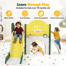 Load image into Gallery viewer, 9 in 1 Toddler Slide Set with Telescope and Crawling Tunnel
