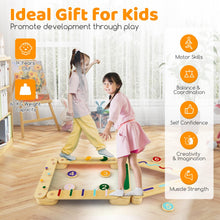 Load image into Gallery viewer, Wooden Balance Beam Toddler Balance Board with Stepping Stones
