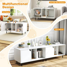 Load image into Gallery viewer, Wooden Cat Litter Box Enclosure

