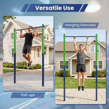 Load image into Gallery viewer, Outdoor In-Ground Pull Up Bar Station, Heavy Duty Metal Chin Up Bar with 5 Adjustable Heightsv
