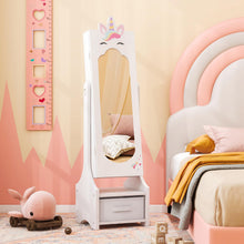 Load image into Gallery viewer, Kids Jewelry Cabinet with Full-Length Mirror
