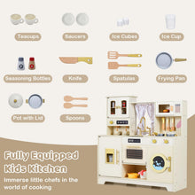 Load image into Gallery viewer, Kids Wooden Kitchen, Pretend Play Kitchen with Stoves
