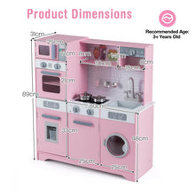 Load image into Gallery viewer, Kids Play Kitchen Toy Set with Water Dispenser and Sink
