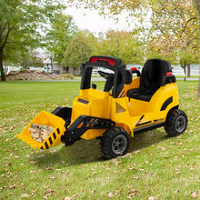 Load image into Gallery viewer, Kids Ride on Excavator, 12V Battery Powered Toy Car with Adjustable Bucket
