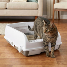 Load image into Gallery viewer, Semi-auto Splash-proof Cat Toilet with Drawer-type Potty Tray
