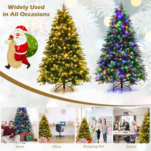 Load image into Gallery viewer, 6FT Pre-Lit Artificial Christmas Tree with 11 Lighting Modes
