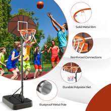 Load image into Gallery viewer, 5.6FT-6.5FT Height Adjustable Basketball Goal System
