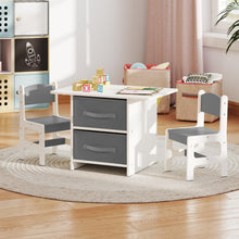 Load image into Gallery viewer, Kids Table and Chairs Set, Children Activity Desk with 2 Chairs
