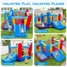 Load image into Gallery viewer, Kids Bouncy Castle, Inflatable Bounce House with Slide
