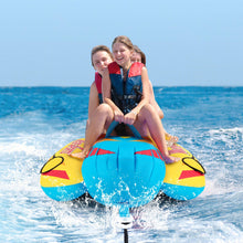 Load image into Gallery viewer, 1-3 Riders Inflatable Hot Dog Towable with EVA Seat Pads
