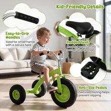 Load image into Gallery viewer, Kids Tricycle, Carbon Steel Toddler Trike with Inflatable Rubber Tires, Adjustable Handlebar &amp; Seat
