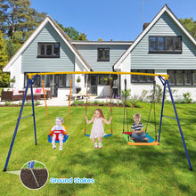 Load image into Gallery viewer, 3 in 1 Kids Heavy Duty Metal Swing Frame with Belt Swing
