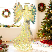 Load image into Gallery viewer, Lighted Angel Christmas Decoration with Flute and 250 LED Lights
