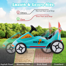 Load image into Gallery viewer, 12V Electric Go Kart, Kids Battery Powered Car with Remote Control, Music, Story, Flags
