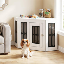 Load image into Gallery viewer, Corner Dog Crate Furniture, Indoor Wooden Dogs Kennel
