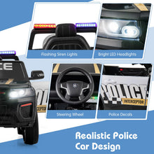Load image into Gallery viewer, Kids Ride on Police Car, 12V Battery Powered Car with Remote Control

