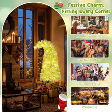Load image into Gallery viewer, Whimsical Christmas Tree with Branch Tips and Warm White LED Lights
