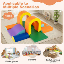 Load image into Gallery viewer, 10-Piece Foam Climbing Blocks for Crawling Climbing and Sliding
