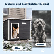 Load image into Gallery viewer, Natural Spruce Wood Frame Puppy Kennel with Removable Floor, Openable Asphalt Roof
