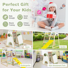 Load image into Gallery viewer, Multi-functional Kid's Climbing Toy with Slide and Climbing Net
