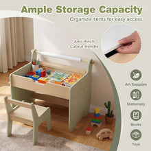 Load image into Gallery viewer, Kids Table and Chair Set, Children Activity Desk with Detachable Tabletop
