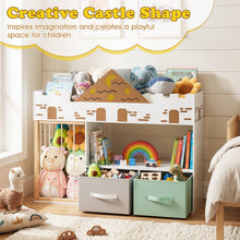 Load image into Gallery viewer, Toy Storage Organizer, Kids Bookshelf with Stuffed Animal Storage
