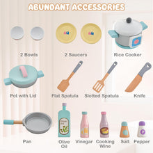Load image into Gallery viewer, Wooden Kids Play Kitchen, Chef Pretend Toy Kitchen with Clock
