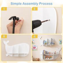 Load image into Gallery viewer, Space Saving Children Wooden Wall Shelves Organizer Display Storage Rack
