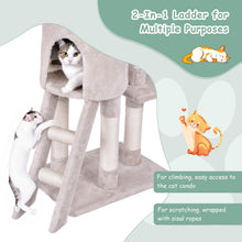 Load image into Gallery viewer, Modern Cat Tree 140cm Tall Wooden Cat Tower
