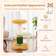 Load image into Gallery viewer, Cute Flower-Themed Kitten Activity Center for Indoor Cats
