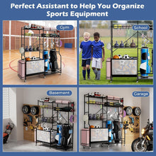 Load image into Gallery viewer, Garage Sports Equipment Organizer
