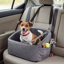 Load image into Gallery viewer, Dog Car Seat, Soft Travel Dog Booster Seat with Safety Straps
