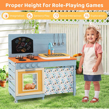 Load image into Gallery viewer, Wooden Kids Play Kitchen Toy Set with Stoves
