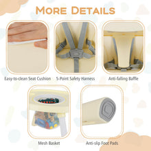 Load image into Gallery viewer, 16-in-1 Convertible Baby High Chair with Removable Tray and 5-Point Harness
