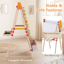 Load image into Gallery viewer, 4-in-1 Wooden Kids Art Easel with Paper Roll
