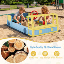 Load image into Gallery viewer, Kids Sandbox, 170 x 100cm Wooden Sand Pit with Bench Seat, Bottom Liner
