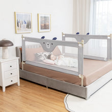 Load image into Gallery viewer, 175 x 25 x 73-101cm Baby Bed Guard with Double Safety Lock
