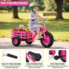 Load image into Gallery viewer, Kids Tricycle, Carbon Steel Toddler Trike with Inflatable Rubber Tires, Adjustable Handlebar &amp; Seat
