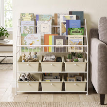 Load image into Gallery viewer, Toy Storage Organizer, Kids Bookshelf with 6 Removable Drawers
