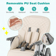 Load image into Gallery viewer, Portable Adjustable Highchair with Footrest and Detachable Tray for Babies
