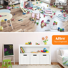 Load image into Gallery viewer, Children Bookcase with Drawers &amp; Large Open Shelf
