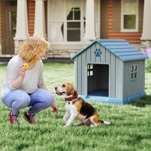 Load image into Gallery viewer, Plastic Dog House with Air Vents and Elevated Floor
