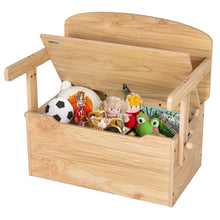 Load image into Gallery viewer, 3 in 1 Kids Storage Bench Convertible Toy Storage Box with Safety Hinge
