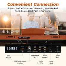 Load image into Gallery viewer, 88-Key Keyboard Piano Set Full Size Semi-weighted Digital Piano
