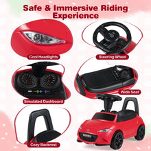 Load image into Gallery viewer, Kids Ride on Car, Toddler Foot to Floor Sliding Car with Headlights, Under-Seat Storage
