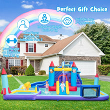 Load image into Gallery viewer, 10 in 1 Inflatable Kids Bouncy Castlek with 2 Slides
