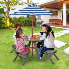 Load image into Gallery viewer, Kids Wooden Toddler Garden Table with 4 Stools
