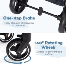 Load image into Gallery viewer, Convertible Baby Stroller with Footmuff and Extendable Canopy

