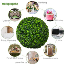 Load image into Gallery viewer, 2PCS Artificial Topiary Ball 40cm Decorative Realistic Round Topiary Plant
